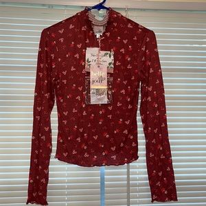 🆕 Floral Turtleneck Long Sleeve Junior’s shirt